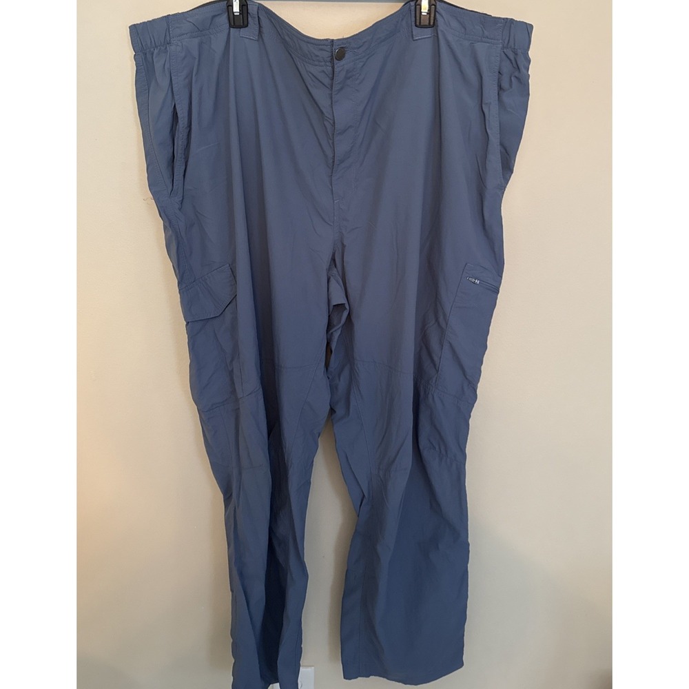 Columbia Blue Hiking Pants Men's 54x34 Cargo‎